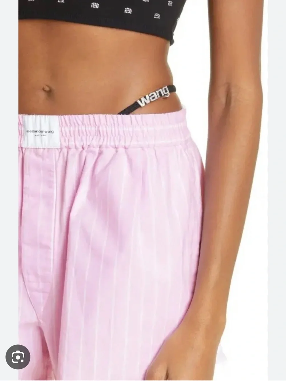 Alexander Wang Kids Light Pink Striped Shorts